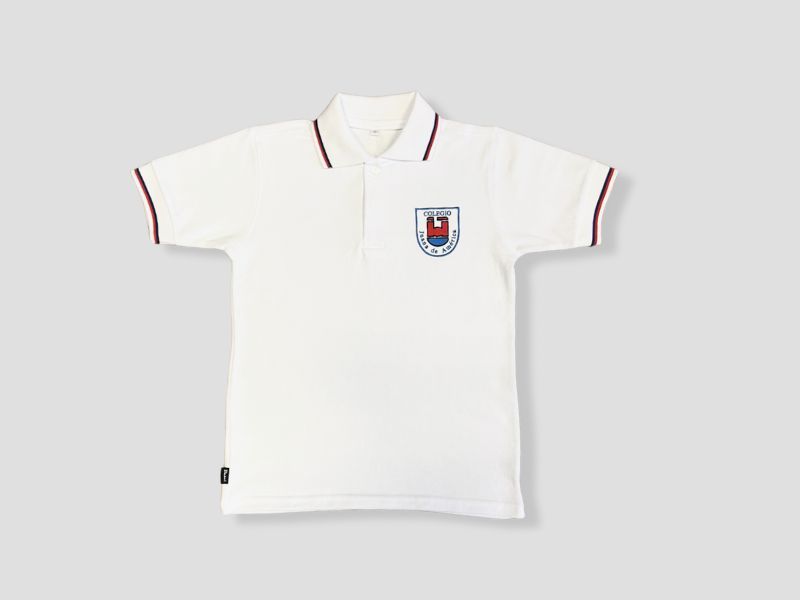 Remera polo manga corta inicial y primaria