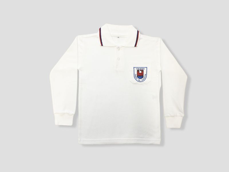 Remera polo manga larga inicial y primaria