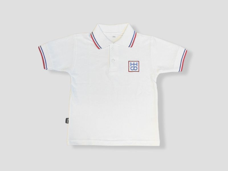 Remera polo manga corta inicial y primaria